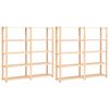 vidaXL Lagerregale 5 B&ouml;den 2 Stk. 170x38x170cm Massivholz Kiefer 500kg