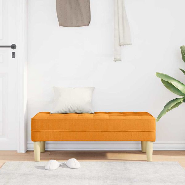 vidaXL Bank mit Kissen Dunkelgelb 113 x 57 x 39 cm Stoff