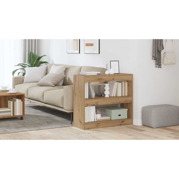 vidaXL Bücherregal/Raumteiler Artisan-Eiche 80x30x72 cm