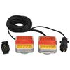 vidaXL Anh&auml;ngerleuchten 2 Stk. Rot 10,5x7,5x10 cm 12V LED-Leuchtmittel