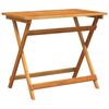 vidaXL Gartentisch Braun 90 x 55 x 75 cm Massivholz Akazie