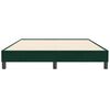 vidaXL Boxspringbett ohne Matratze Dunkelgr&uuml;n 140x210 cm Samt