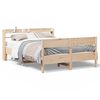 vidaXL Massivholzbett ohne Matratze 135x190 cm Kiefernholz
