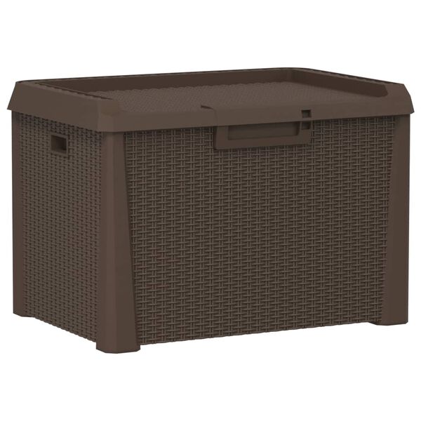 vidaXL Gartentruhe Braun 125 L PP