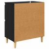 vidaXL Sideboards 2 pcs Schwarz Eichen-Optik 60 x 35 x 70 cm