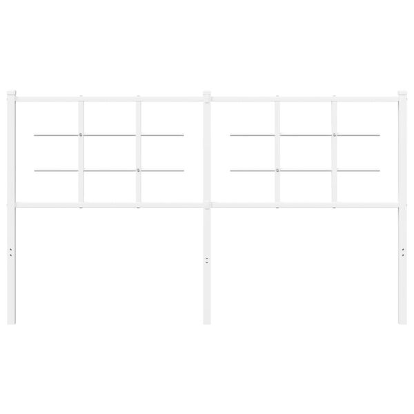 vidaXL Kopfteil Metall Weiß 150 cm