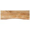 vidaXL Schreibtischplatte mit Aussparung 160x50x2,5cm Massivholz Mango