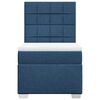 vidaXL Boxspringbett mit Matratze Blau 100x200 cm Stoff