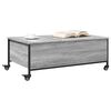 vidaXL Couchtisch mit Rollen Grau Sonoma 91x55x34 cm Holzwerkstoff