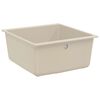 vidaXL Waschbecken Beige 430 x 460 mm 80% Quarz und 20% Harz