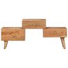 vidaXL TV-Schrank 108x30x49 cm Massivholz Akazie
