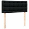 vidaXL Ottoman-Bett mit Matratze & LEDs Schwarz 120x200 cm Stoff
