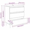 vidaXL Sideboard mit Schubladen Altholz 60 x 35 x 70 cm Holzwerkstoff