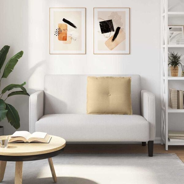 vidaXL R&uuml;ckenkissen Grau-Gr&uuml;n 60 x 50 cm Cordstoff