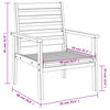 vidaXL 5-tlg. Garten-Lounge-Set Massivholz Akazie