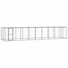 vidaXL Outdoor-Hundezwinger mit &Uuml;berdachung Stahl 21,78 m&sup2;