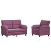 vidaXL Sofa-Set 2 pcs Lila Samt