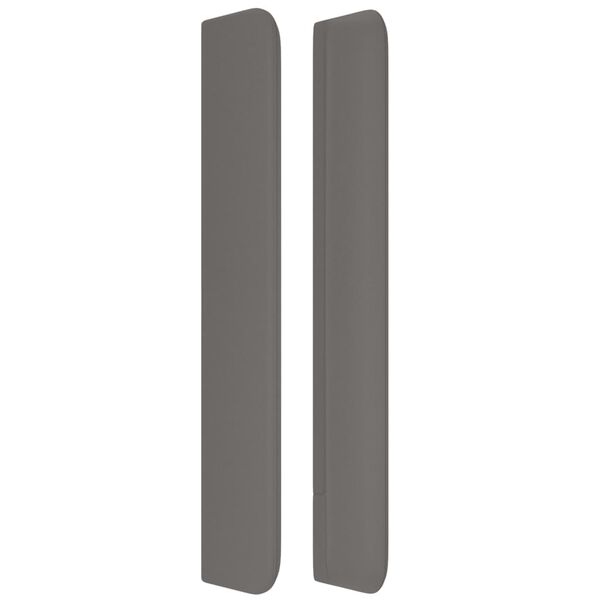 vidaXL Kopfteil mit Ohren Grau 83x16x118/128 cm Kunstleder