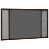 vidaXL Ausziehbarer Insektenschutz f&uuml;r Fenster Braun (100-193)x75 cm