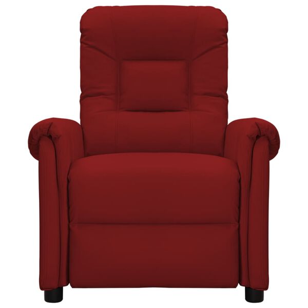 vidaXL Massagesessel Elektrisch Weinrot Kunstleder