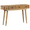 vidaXL Konsolentisch 118x30x77 cm Massivholz Mango