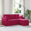 vidaXL Sofa Weinrot Gesamtabmessungen: 178 x 134 x 80 cm (B x T x H)