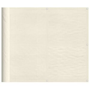 vidaXL Balkon-Sichtschutz Creme 90x700 cm 100 % Polyester-Oxford