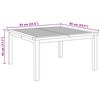 vidaXL Couchtisch Braun 85 x 85 x 45 cm Massivholz Teak