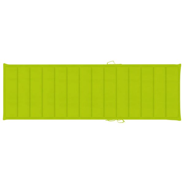 vidaXL Sonnenliege mit Auflage Akazie Massivholz