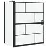 vidaXL Bad-Duschschirm Schwarz und Transparent 100 x 68 x 128 cm