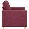 vidaXL Sofa-Sessel Weinrot 100x78x80 cm Stoff