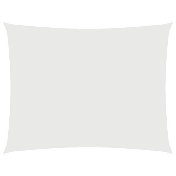 vidaXL Sonnensegel Oxford-Gewebe Rechteckig 4x6 m Weiß