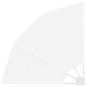 vidaXL Balkon Sichtschutz Wei&szlig; 115 x 115 cm Polyester