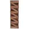 vidaXL Regal Braun 24 x 14 x 80 cm Massives Mahagoni Holz