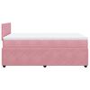 vidaXL Boxspringbett mit Matratze Rosa 120x190 cm Samt