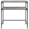 vidaXL Konsolentisch Grau Sonoma 75x35,5x75 cm Holzwerkstoff
