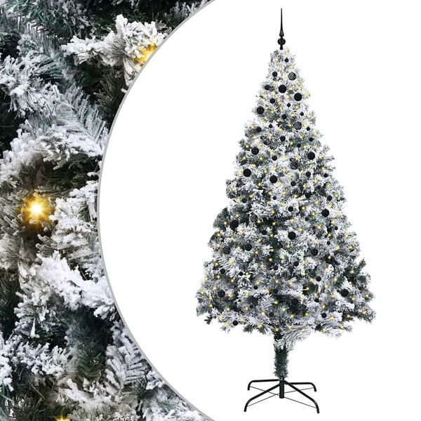 vidaXL Weihnachtsbaum mit 300 LEDs mit St&auml;nder Wei&szlig; 300 cm PVC