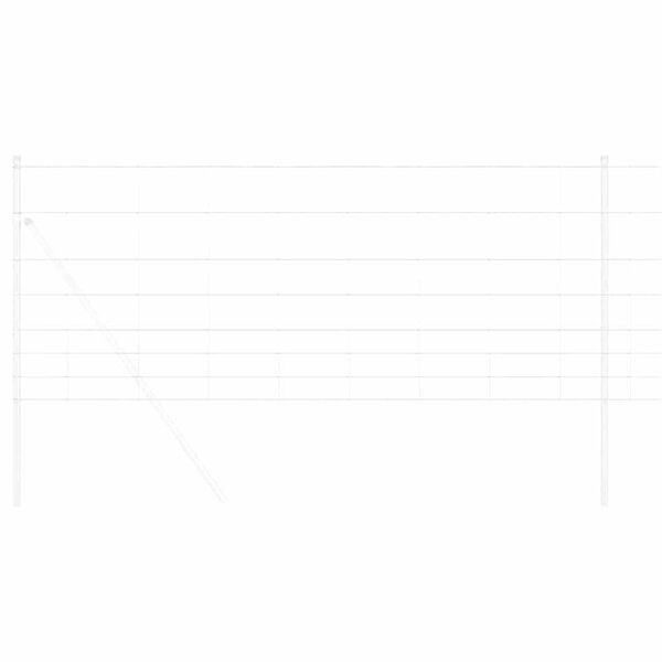 vidaXL Wildzaun Feuerverzinkt 1000 x 100 x 0,18 cm Eisen