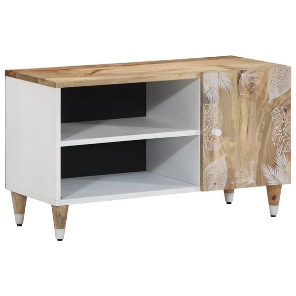 vidaXL TV-Schrank 80x31,5x46 cm Massivholz Mango