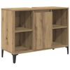 vidaXL Badezimmerm&ouml;bel-Set mit Regal 3 pcs Artisan-Eiche Holzwerkstoff