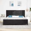 vidaXL Boxspringbett mit Kopfteil Schwarz 200 x 200 cm Samt