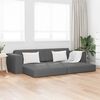 vidaXL Schlafsofa 200cm Dunkelgrau Stoff