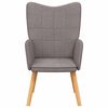 vidaXL Relaxsessel Taupe Stoff