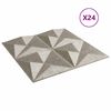 vidaXL Wandpaneele 24 pcs Origami Beton 50 x 50 cm XPS Schaum