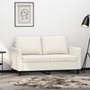 vidaXL 2-Sitzer-Sofa Creme 120 cm Kunstleder