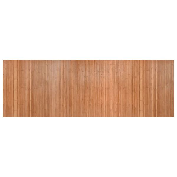 vidaXL Teppich Rechteckig Natur 100x300 cm Bambus