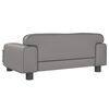 vidaXL Kindersofa Grau 70x45x30 cm Kunstleder