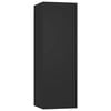 vidaXL 4-tlg. TV-Schrank-Set Schwarz Holzwerkstoff
