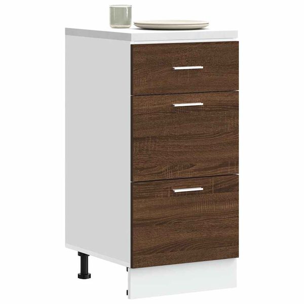 vidaXL Unterschrank Lyon Braun Eichen-Optik 40x46x81,5 cm Holzwerkstoff
