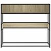 vidaXL Konsolentisch Sonoma-Eiche 90x35x80 cm Holzwerkstoff